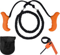 Survival Chainsaw Pocket Hand Saw 29-Inch with Strong Sharp Teeth for Camping Hiking Hunting Gardening and Outdoor Emergency Includes Fire Starter and Carrying Pouch