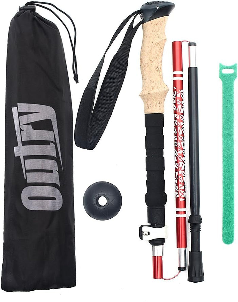 Ultralight 7050 Aluminum Alloy Collapsible Trekking Pole for Hiking, Camping, and Backpacking