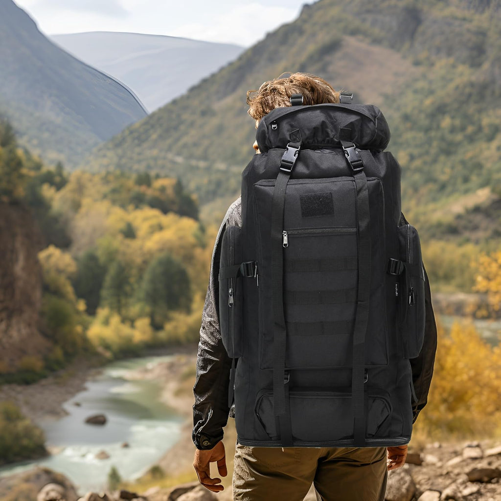 Hiking Backpack for Men 70L/100L Camping Backpack Military Rucksack Molle 3 Days Assault Pack for Climbing | Camping Backpack, 3 Days Assault Pack, for Climbing