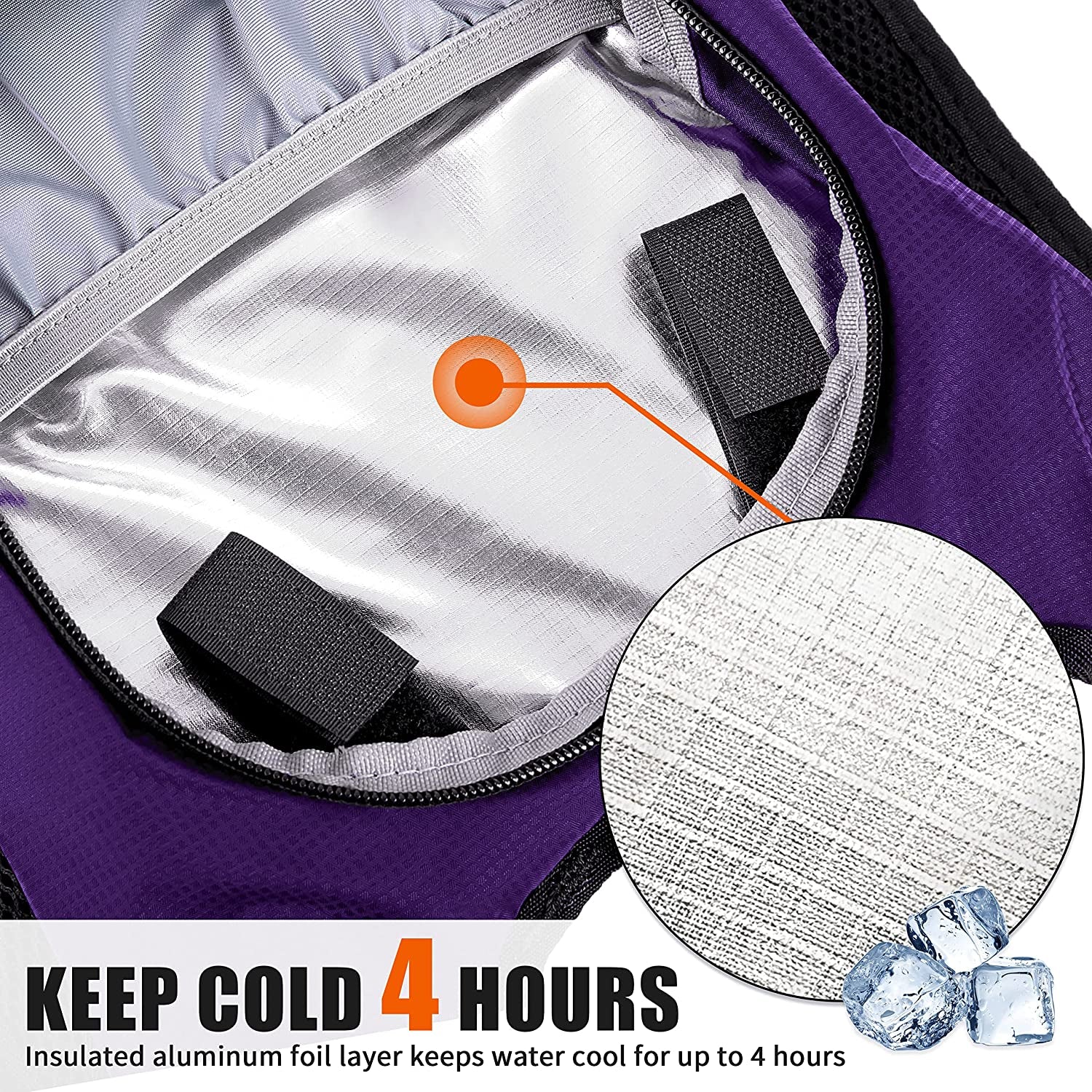 Hydration Pack Water Backpack - 2L Water Bladder - For Running Biking Cycling Hiking 