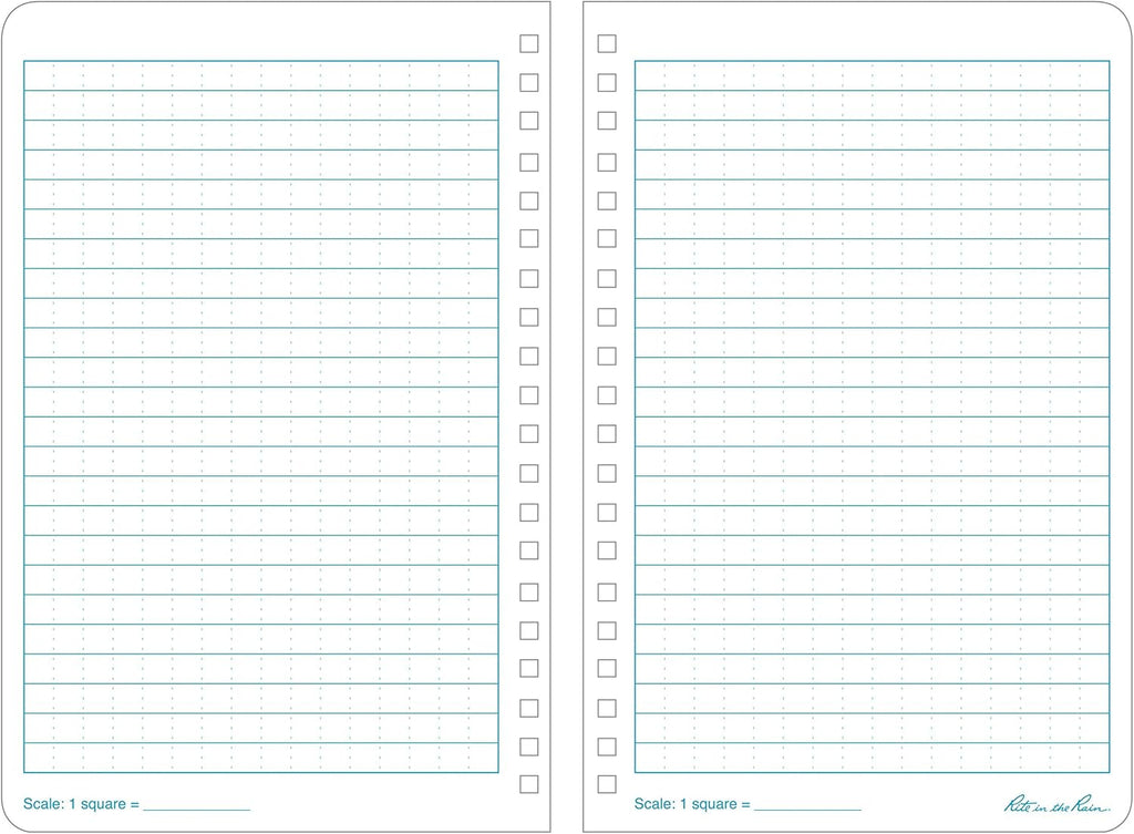 Weatherproof Side Spiral Notebook, 4.625" X 7", Yellow Cover, 3 Pack (No. 373L3)