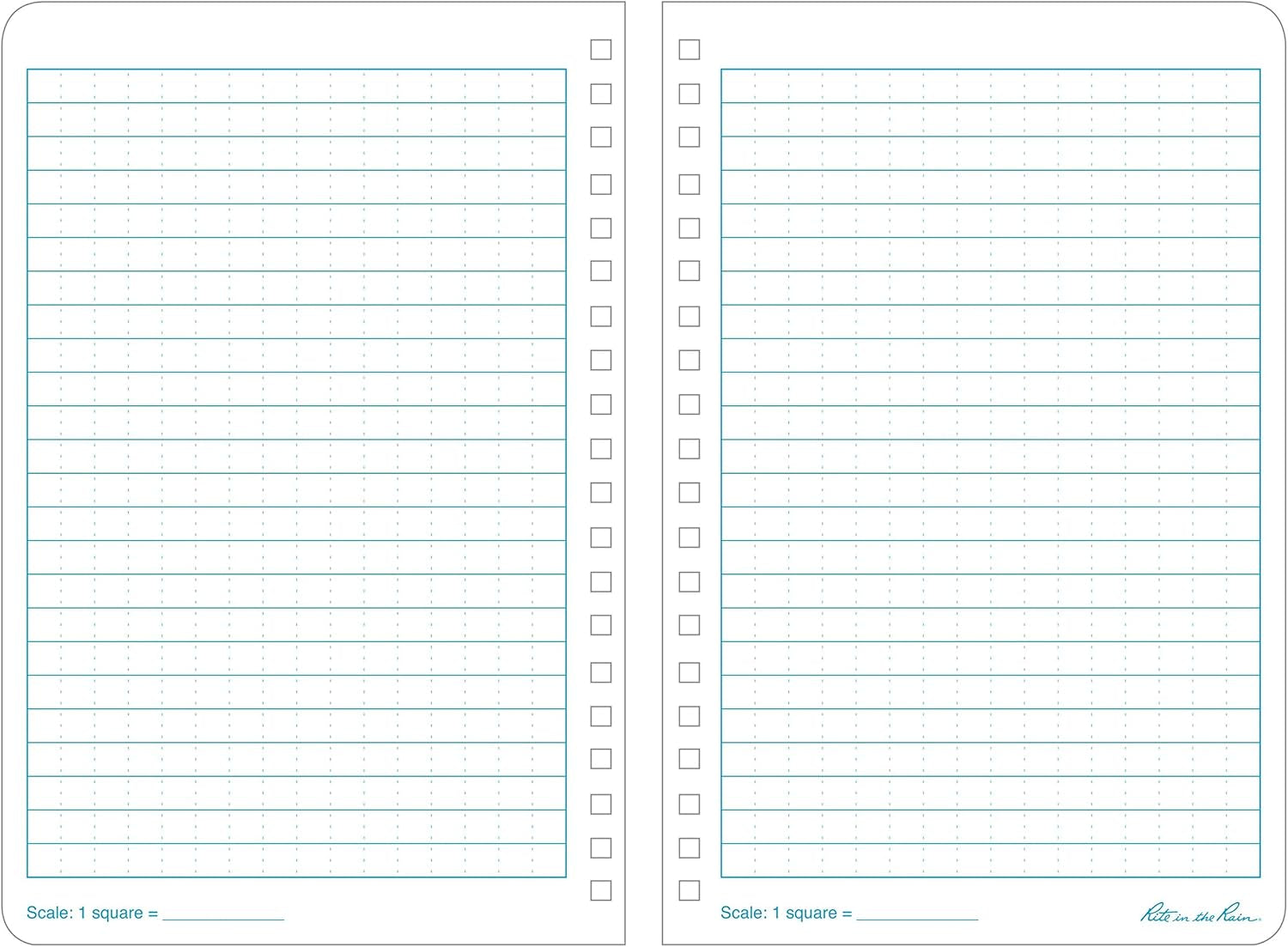 Weatherproof Side Spiral Notebook, 4.625" X 7", Yellow Cover, 3 Pack (No. 373L3)